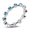 Thumbnail Image 2 of Juliette Maison Natural Blue Zircon Ring 10K White Gold