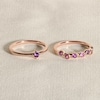 Thumbnail Image 4 of Juliette Maison Natural Citrine & Natural Blue Zircon Ring 10K White Gold