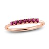 Thumbnail Image 1 of Juliette Maison Natural Rhodolite Garnet Half Eternity Ring 10K Rose Gold