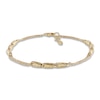 Thumbnail Image 0 of Italia D'Oro Triangle Link Bracelet 14K Yellow Gold 7.5"