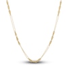 Thumbnail Image 1 of Italia D'Oro Triangle Link Necklace 14K Yellow Gold 17"