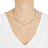 Thumbnail Image 2 of Italia D'Oro Triangle Link Necklace 14K Yellow Gold 17"