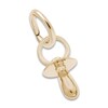 Baby Pacifier Charm 14K Yellow Gold