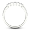 Thumbnail Image 4 of Diamond 5-Stone Anniversary Band 1 ct tw Emerald Platinum