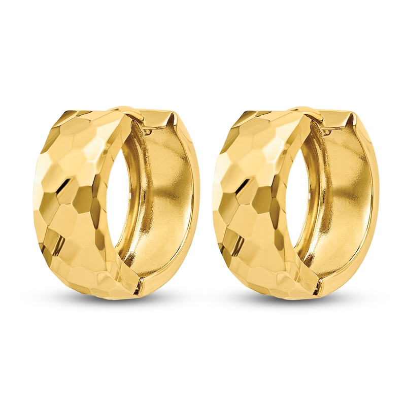 Main Image 2 of Hinged Hoop Earrings 14K Yellow Gold