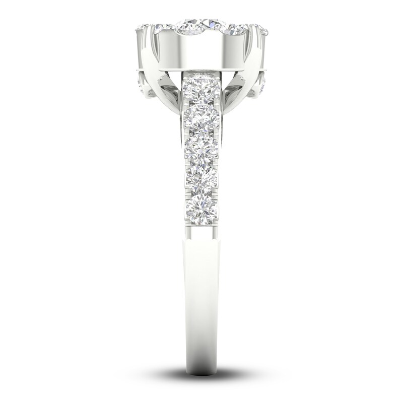 Diamond Engagement Ring 2 ct tw Round 14K White Gold