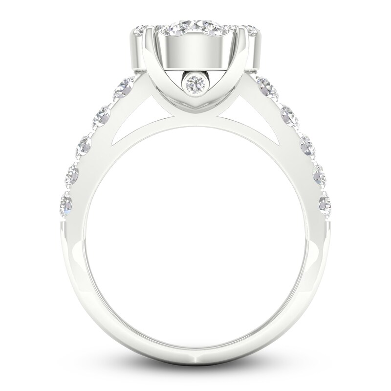 Main Image 4 of Diamond Engagement Ring 2 ct tw Round 14K White Gold