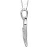 Thumbnail Image 2 of Heart Pendant Necklace Diamond Accents 14K White Gold 18"