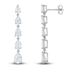 Thumbnail Image 0 of Vera Wang WISH Lab-Created Diamond Dangle Earrings 3-1/2 ct tw Pear 14K White Gold