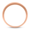 Thumbnail Image 4 of Men's Natural Black Sapphire Wedding Band 14K Rose Gold 7.0mm