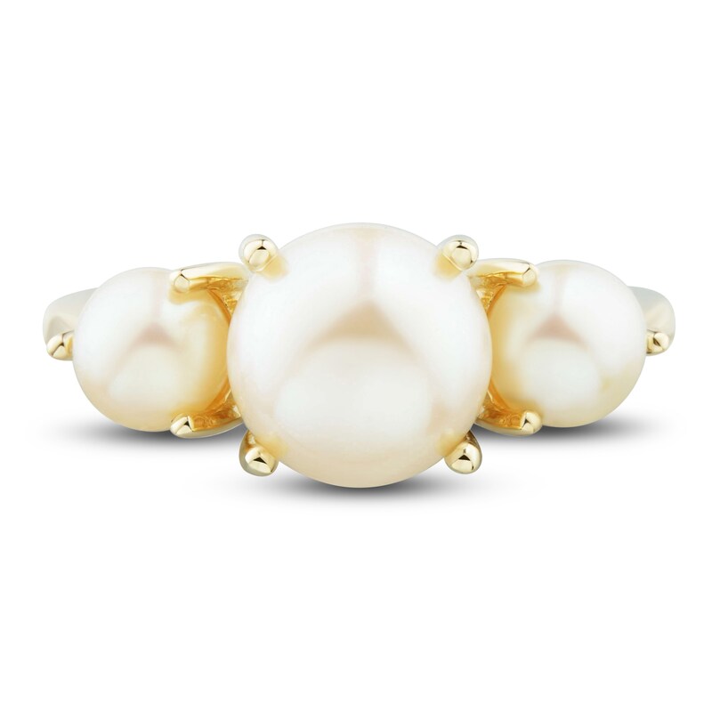 Main Image 3 of Freshwater Cultured Pearl Ring 14K Yellow Gold 8-8.5mm