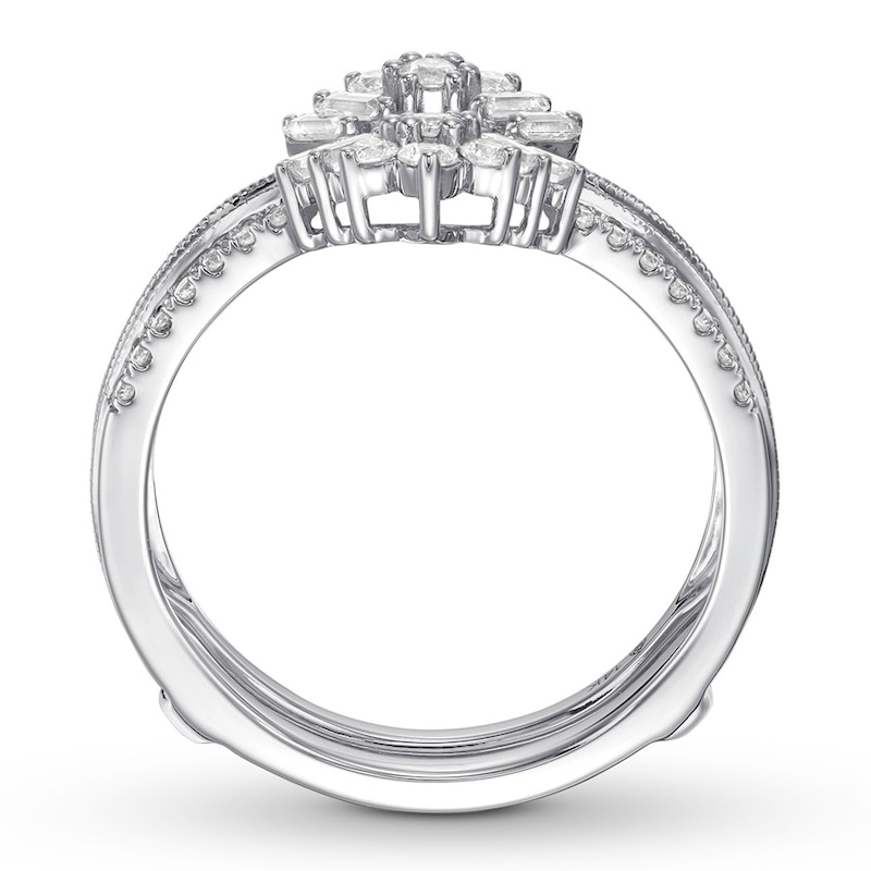 Main Image 2 of Diamond Anniversary Enhancer Band 1/2 ct tw Round 14K White Gold