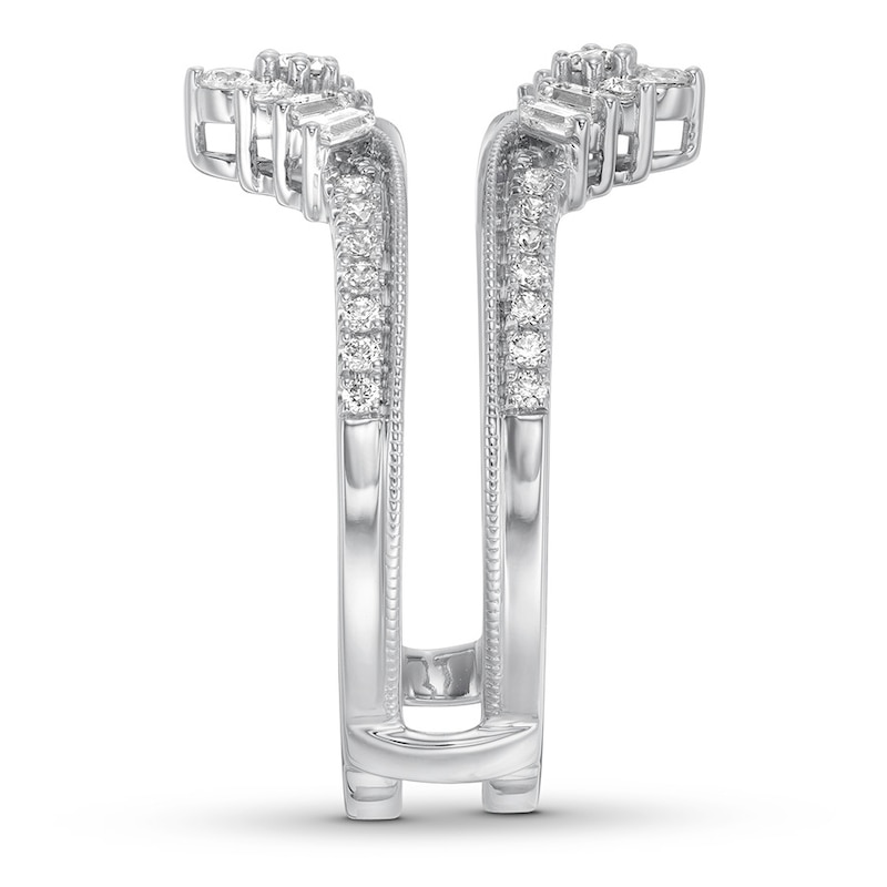 Main Image 3 of Diamond Anniversary Enhancer Band 1/2 ct tw Round 14K White Gold