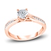 Thumbnail Image 1 of Diamond Engagement Ring 3/8 ct tw Round 14K Rose Gold