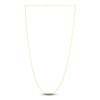 Thumbnail Image 2 of Solid Diamond-Cut Beaded Chain Necklace 14K Yellow Gold 18" 1.1mm