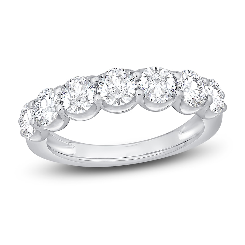 Main Image 1 of Lab-Grown Diamond Anniversary Band 2 ct tw Round 14K White Gold