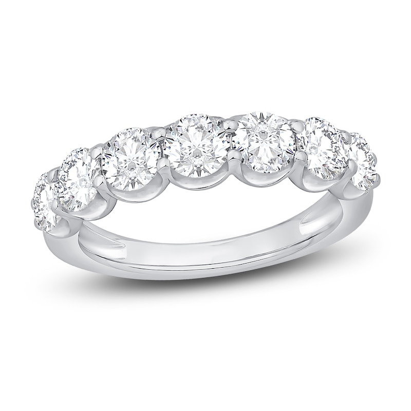 Lab-Created Diamond Anniversary Band 2 ct tw Round 14K White Gold