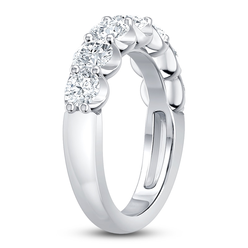 Lab-Created Diamond Anniversary Band 2 ct tw Round 14K White Gold