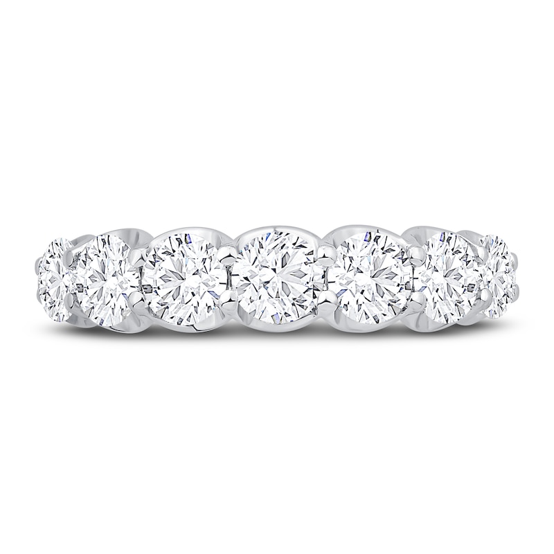 Main Image 3 of Lab-Grown Diamond Anniversary Band 2 ct tw Round 14K White Gold