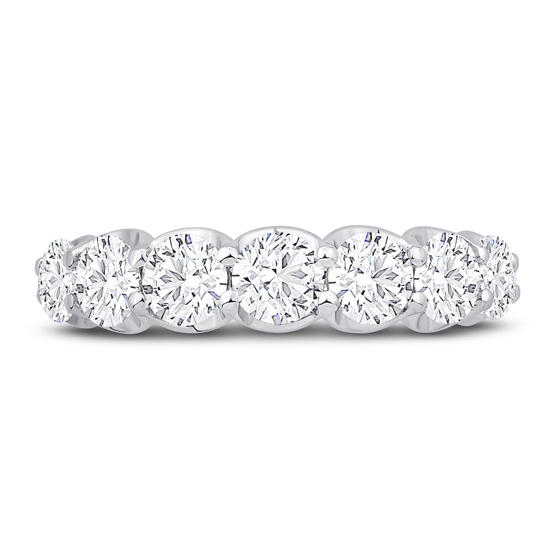 Lab-Created Diamond Anniversary Band 2 ct tw Round 14K White Gold