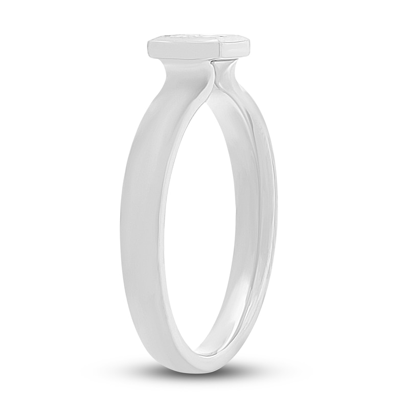 Main Image 2 of Diamond Engagement Ring 1/3 ct tw Princess 14K White Gold