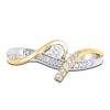 Thumbnail Image 2 of Diamond Promise Ring 1/5 ct tw Round 14K Two-Tone Gold