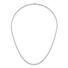 Thumbnail Image 2 of Solid Rope Chain Necklace Platinum 24" 2.2mm