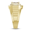 Thumbnail Image 3 of The New Fashioned Men's Bourbon-Colored & White Diamond Ring 3/4 ct tw Round 10K Yellow Gold