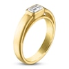Thumbnail Image 1 of Emerald-Cut Diamond Bezel Solitaire Ring 1/2 ct tw 14K Yellow Gold 5.0mm