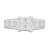Thumbnail Image 2 of Princess & Baguette-Cut Diamond Engagement Ring 2 ct tw 14K White Gold