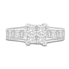 Thumbnail Image 3 of Princess & Baguette-Cut Diamond Engagement Ring 2 ct tw 14K White Gold