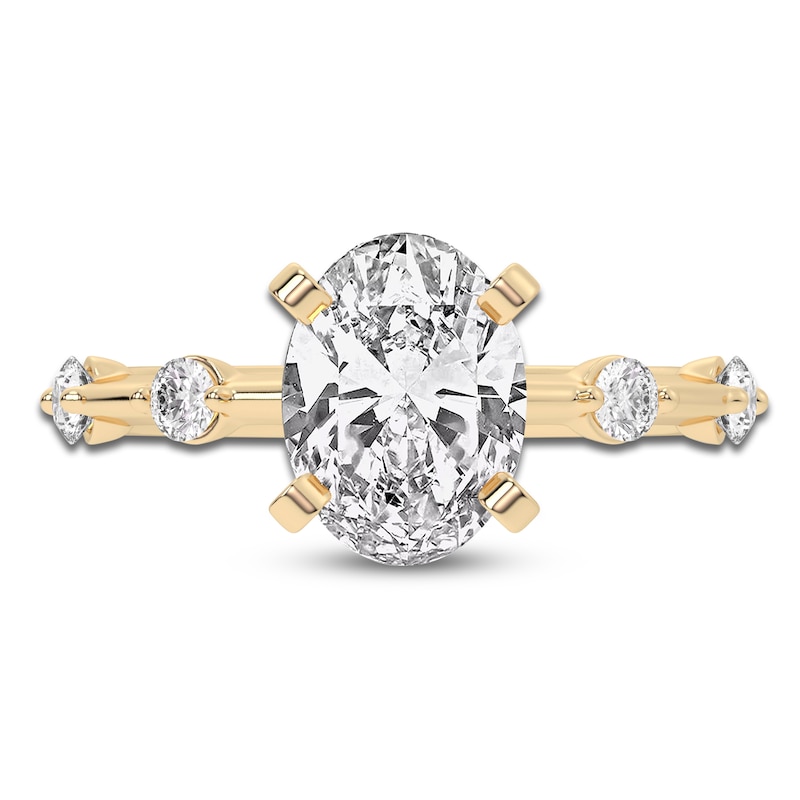 Jared Jewelers Lab Created Diamonds Lab-Created Diamond Oval-Cut Engagement Ring 2-1/4 ct tw 14K Yellow