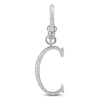 Thumbnail Image 1 of Charm'd by Lulu Frost Diamond Letter C Charm 1/15 ct tw Pavé Round  10K White Gold