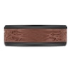 Thumbnail Image 3 of Men's Textured Wedding Band Black & Brown Ion-Plated Tungsten Carbide 8mm