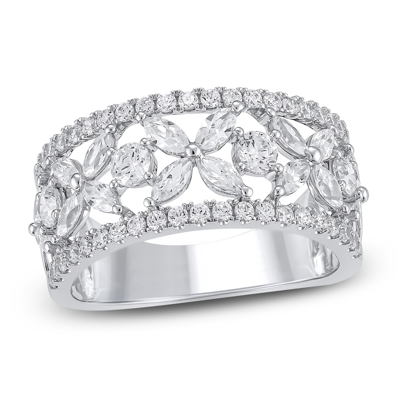 14k White Gold Marquise Style Diamond Wedding Anniversary Ring 14k White Gold Marquise Style Diamond Wedding Anniversary Ring