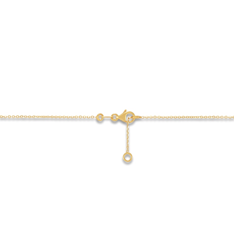 Main Image 3 of Italia D'Oro Heart Mariner Link Necklace 14K Yellow Gold 18"