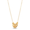 Thumbnail Image 4 of Italia D'Oro Heart Mariner Link Necklace 14K Yellow Gold 18"