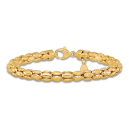 Blue Nile X Jared Fancy Oval Link Bracelet 14K Yellow Gold 7.5"