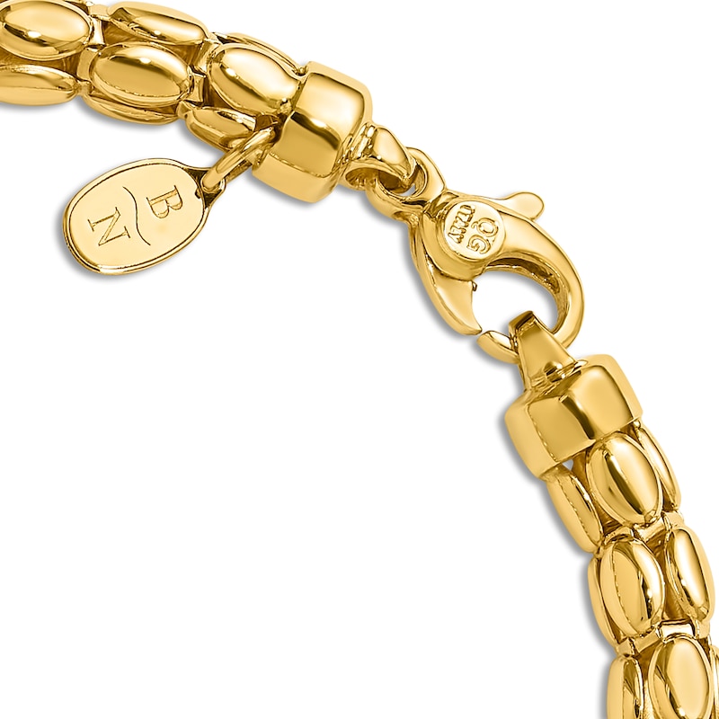 Main Image 5 of Blue Nile X Jared Fancy Oval Link Bracelet 14K Yellow Gold 7.5"