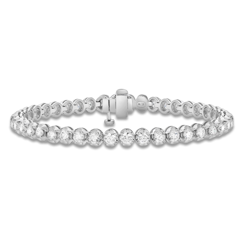 Main Image 1 of Blue Nile X Jared Diamond Tennis Bracelet 5 ct tw 14K White Gold 7"