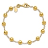Thumbnail Image 2 of Blue Nile X Jared Bead Station Bracelet 14K Yellow Gold 7.5"