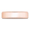 Thumbnail Image 3 of Men's Polished Milgrain Wedding Band 14K Rose Gold 6mm