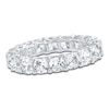 Thumbnail Image 1 of Certified Cushion-Cut Diamond Eternity Band 4-7/8 - 6 ct tw 14K White Gold