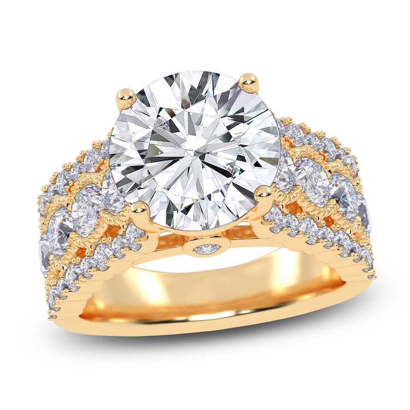 Main Image 1 of Round-Cut Created By Jared Studio Lab-Grown Diamond Engagement Ring 4-3/4 ct tw 14K Yellow Gold