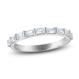 Vera Wang VOW Baguette-Cut Diamond Wedding Band 1/2 ct tw 14K White Gold
