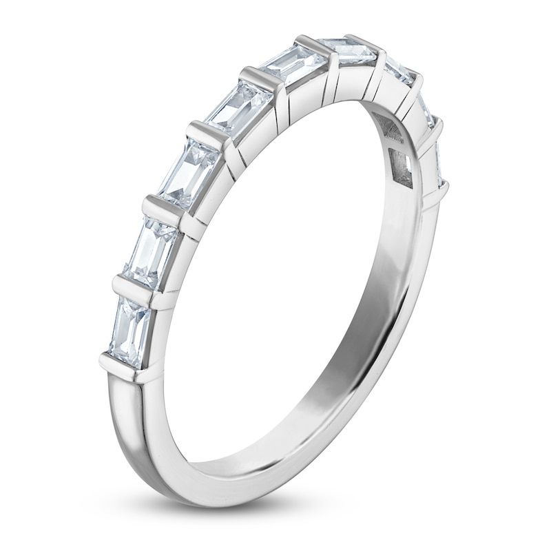 Main Image 2 of Vera Wang VOW Baguette-Cut Diamond Wedding Band 1/2 ct tw 14K White Gold