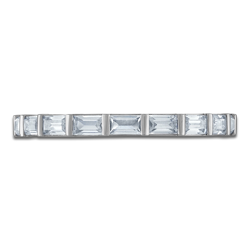 Main Image 3 of Vera Wang VOW Baguette-Cut Diamond Wedding Band 1/2 ct tw 14K White Gold