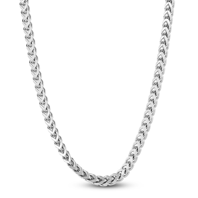 Franco Chain Necklace 3mm Stainless Steel 24"