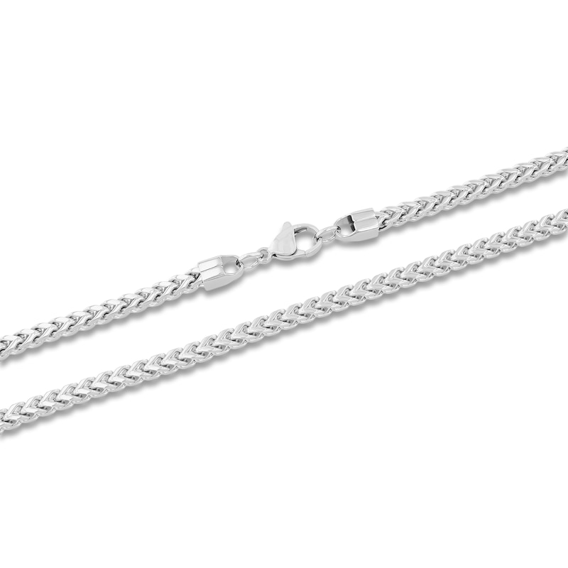 Main Image 2 of Franco Chain Necklace 3mm Stainless Steel 24"