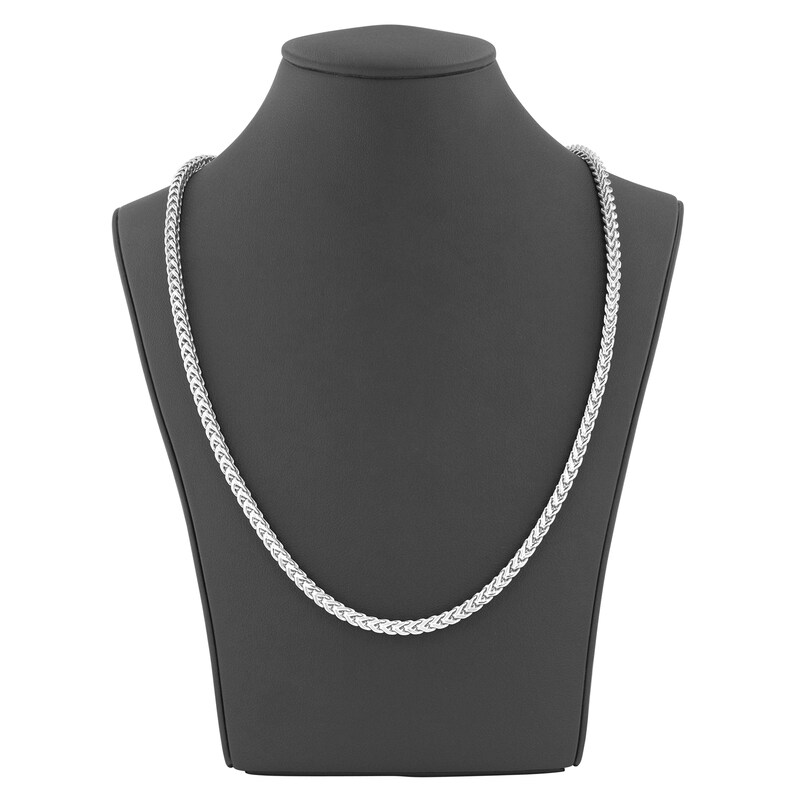 Franco Chain Necklace 3mm Stainless Steel 24"